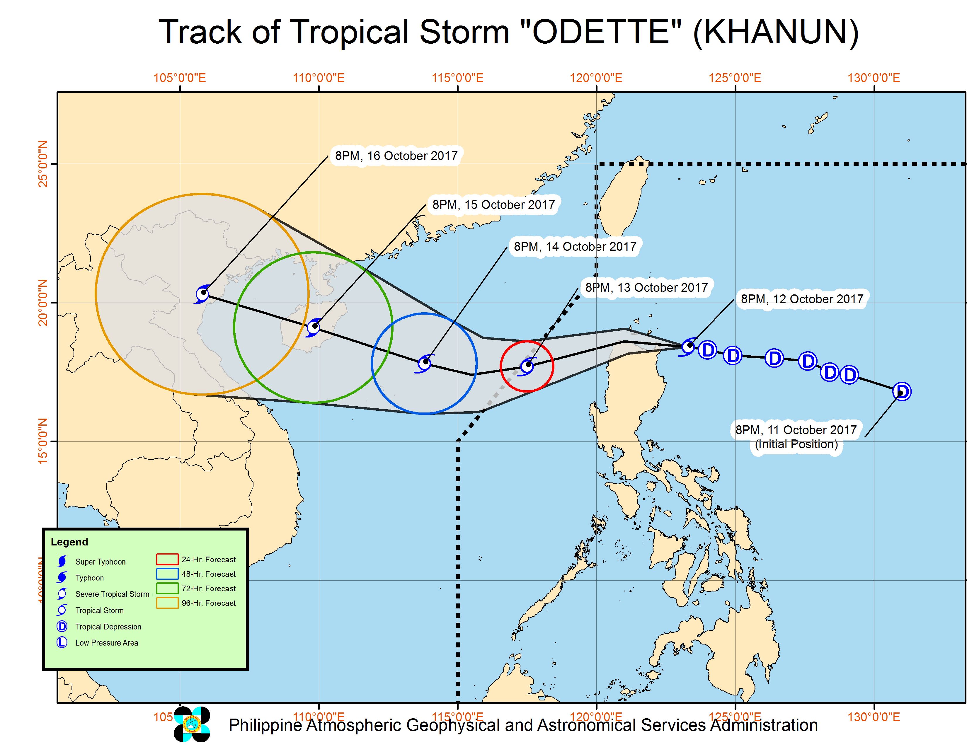 Odette strengthens into tropical storm ahead of landfall