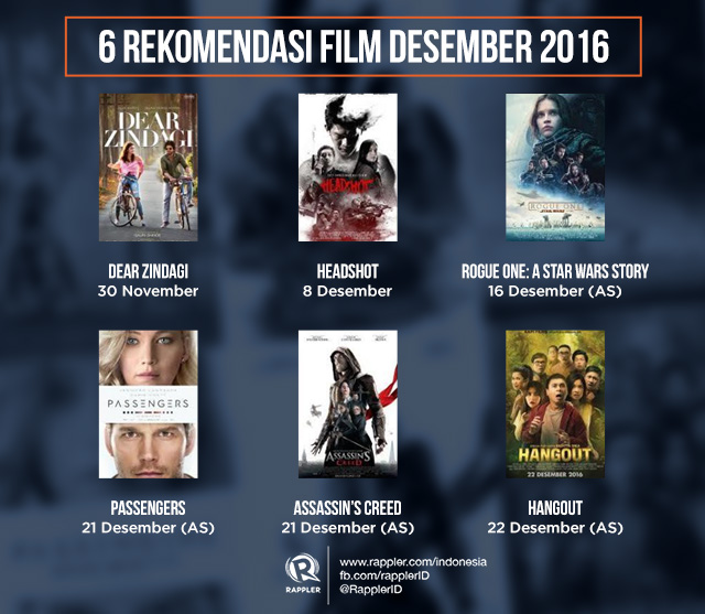 Rekomendasi 6 film yang layak ditonton bulan Desember