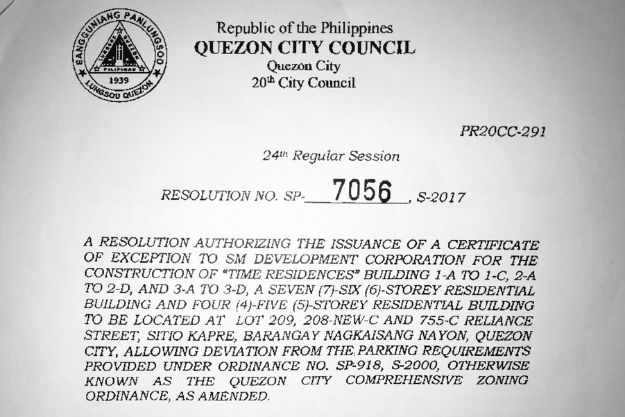 QC Council exempts 1,714unit SMDC project from zoning law