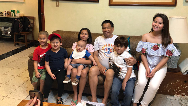 Look Duterte Gets Visit From Grandkids For 73rd Birthday