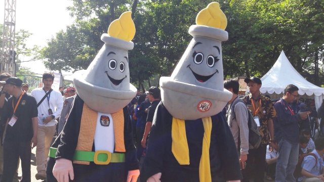 FOTO: Tiga pasangan cagub dan wagub nyatakan deklarasi kampanye damai