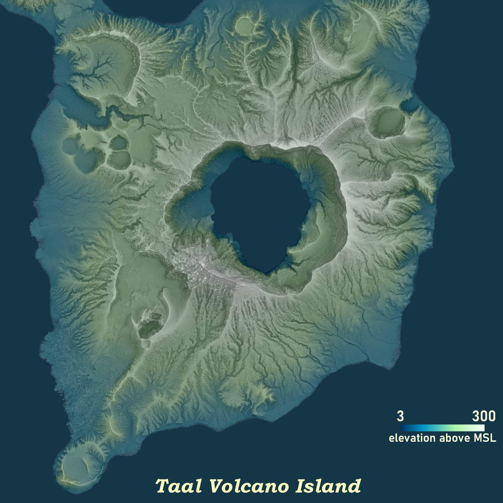 U P Shares High Resolution Taal Map Data To Public To Help In Reconstruction