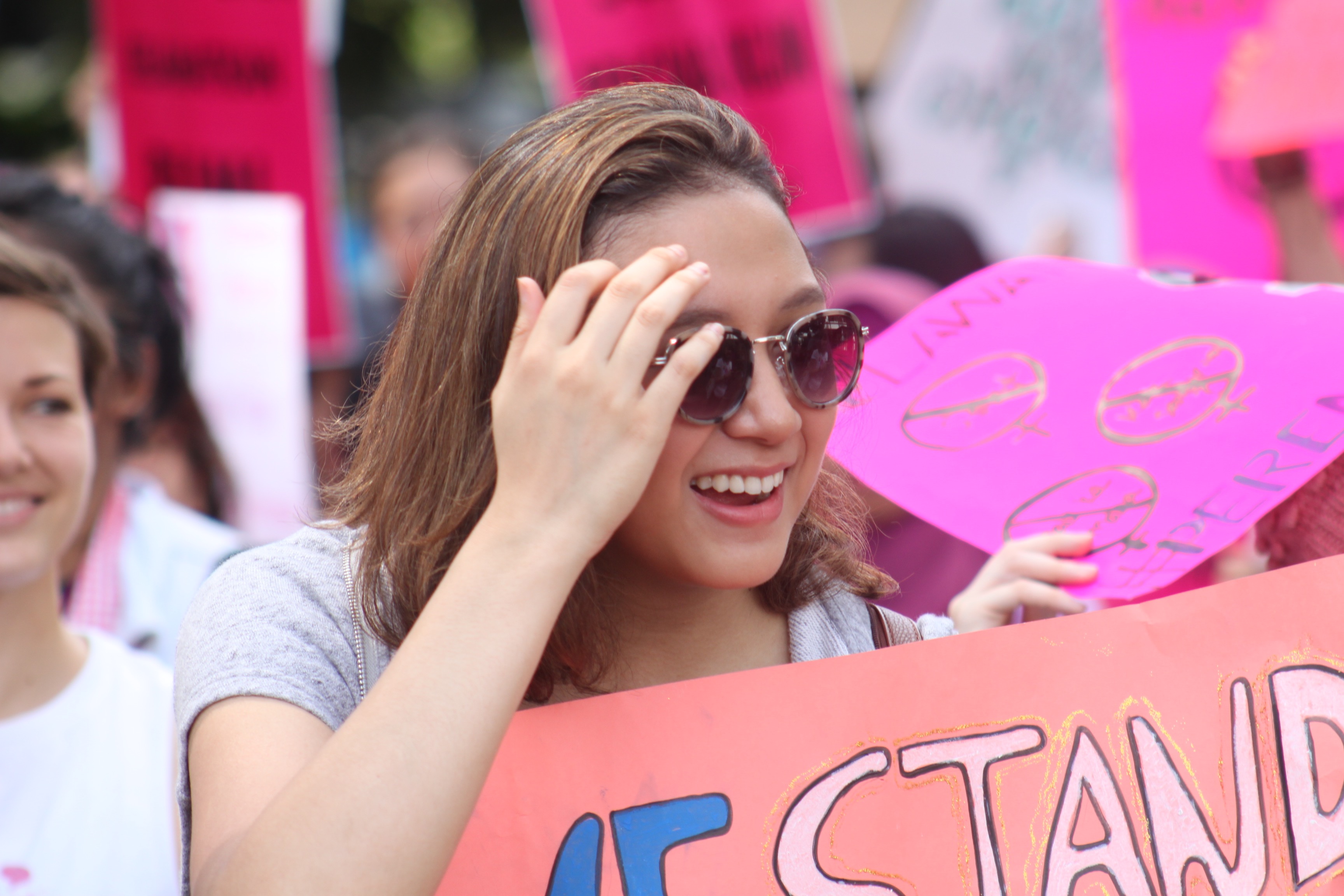 In Photos Creative Posters Sea Of Pink At Indonesia Womens March