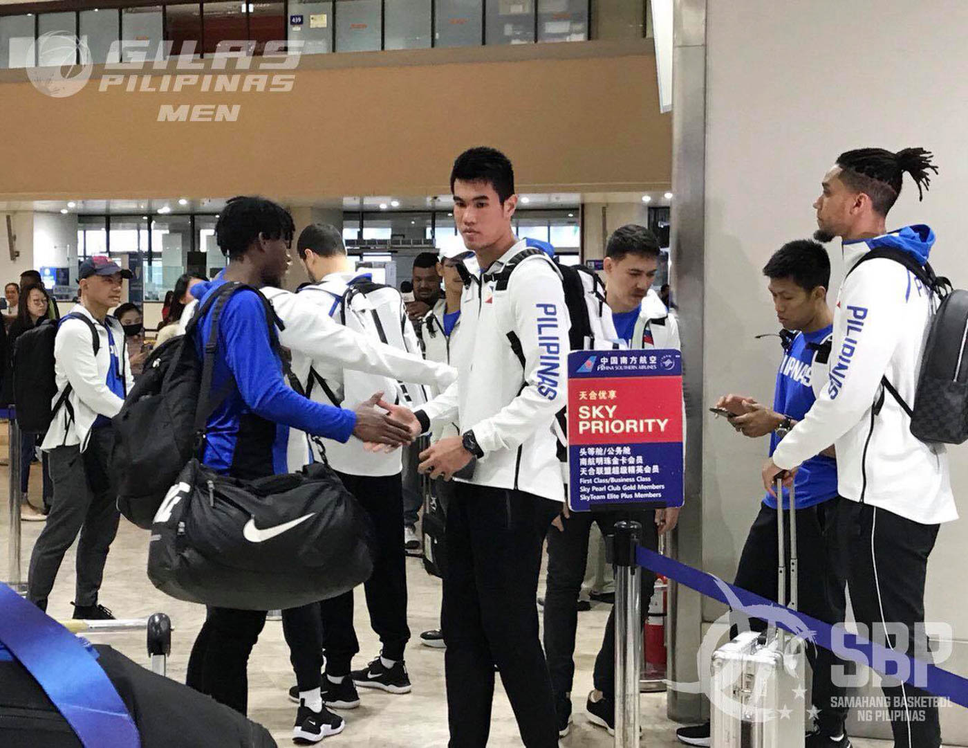 LOOK: Gilas Pilipinas lands in China for FIBA World Cup 2019